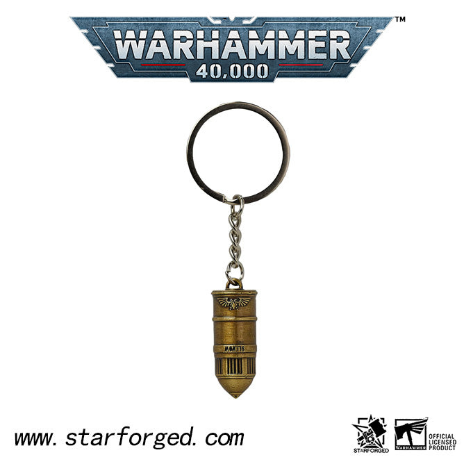 Warhammer Space Marine Bolt Round Keychain bolter bullet